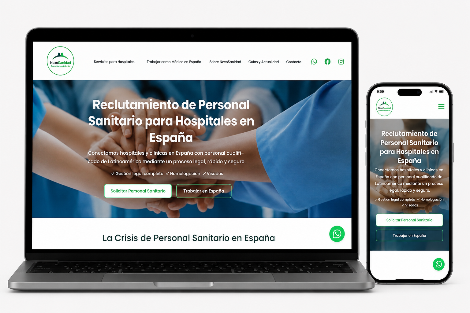 Plataforma para reglutamiento personal Sanitario